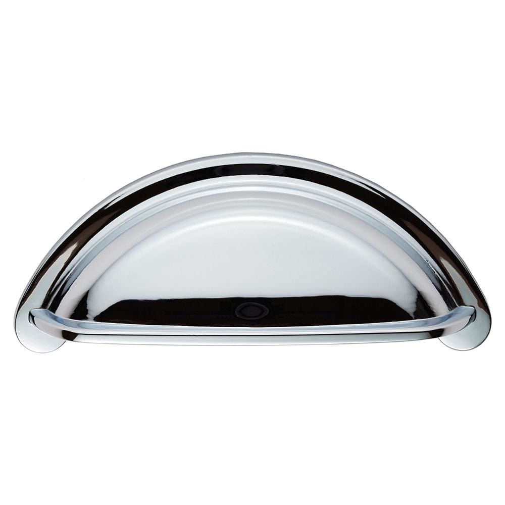 Finger Tip Design Cabinet Hardware Polished Chrome / Cabinet Cup Pulls FTD - Cottage Cup Pull 76mm - Polished Chrome