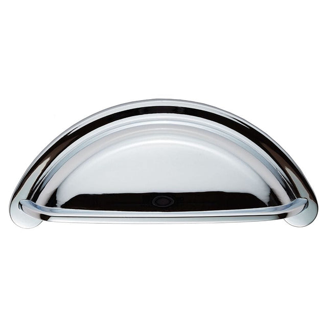 Finger Tip Design Cabinet Hardware Polished Chrome / Cabinet Cup Pulls FTD - Cottage Cup Pull 76mm - Polished Chrome