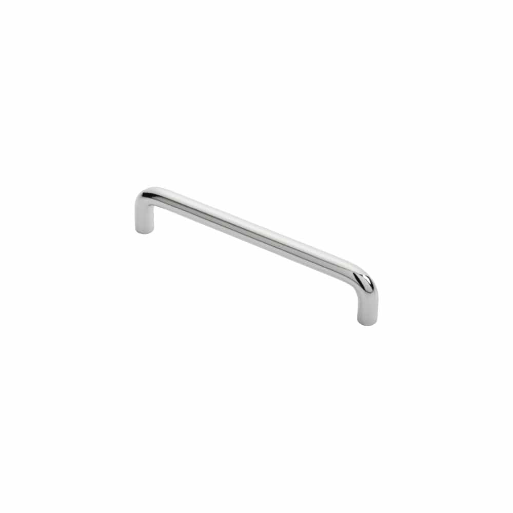 Finger Tip Design Cabinet Hardware Polished Chrome / Cabinet Pull Handles / 128mm c/c FTD - D Handle 128mm - Polished Chrome