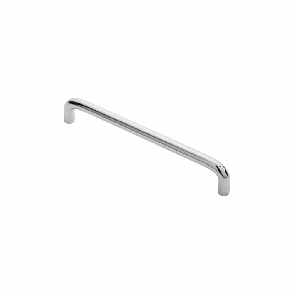 Finger Tip Design Cabinet Hardware Polished Chrome / Cabinet Pull Handles / 160mm c/c FTD - D Handle 160mm - Polished Chrome