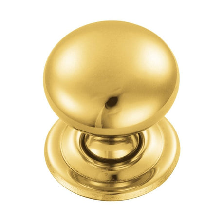 Finger Tip Design Cabinet Hardware Polished Brass / Cabinet Knobs / 32mm Dia. FTD - Hollow Victorian Knob 32mm - Polished Brass