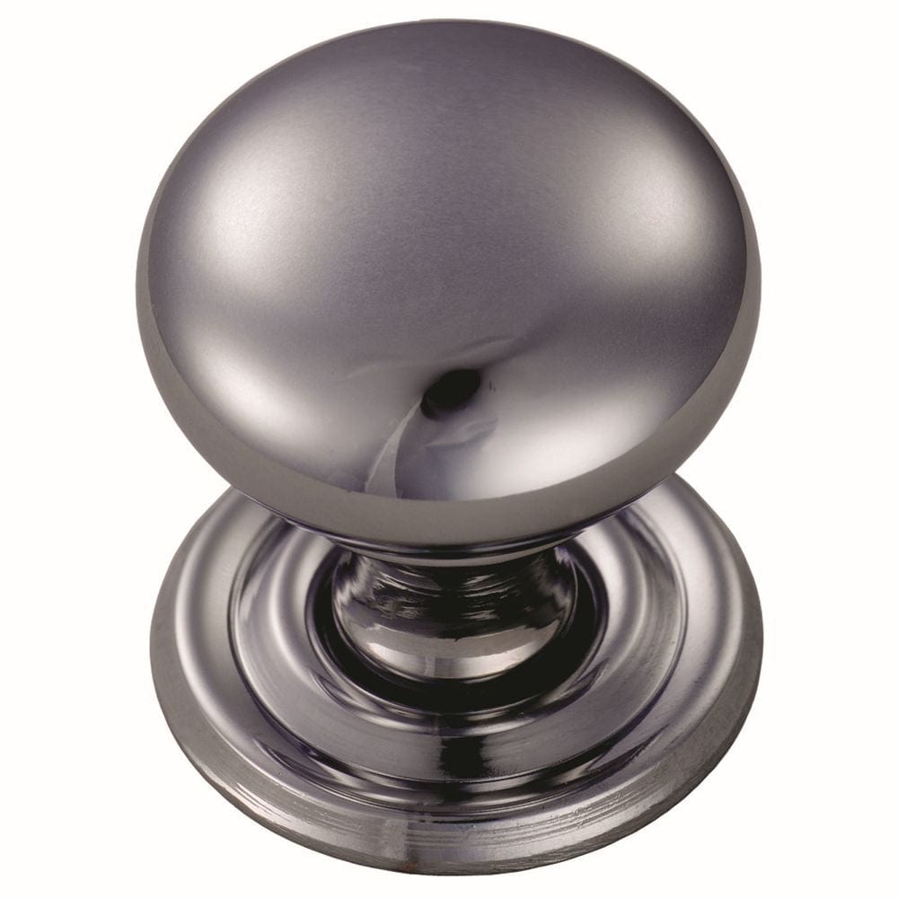 Finger Tip Design Cabinet Hardware Polished Chrome / Cabinet Knobs / 38mm Dia. FTD - Hollow Victorian Knob 38mm - Polished Chrome