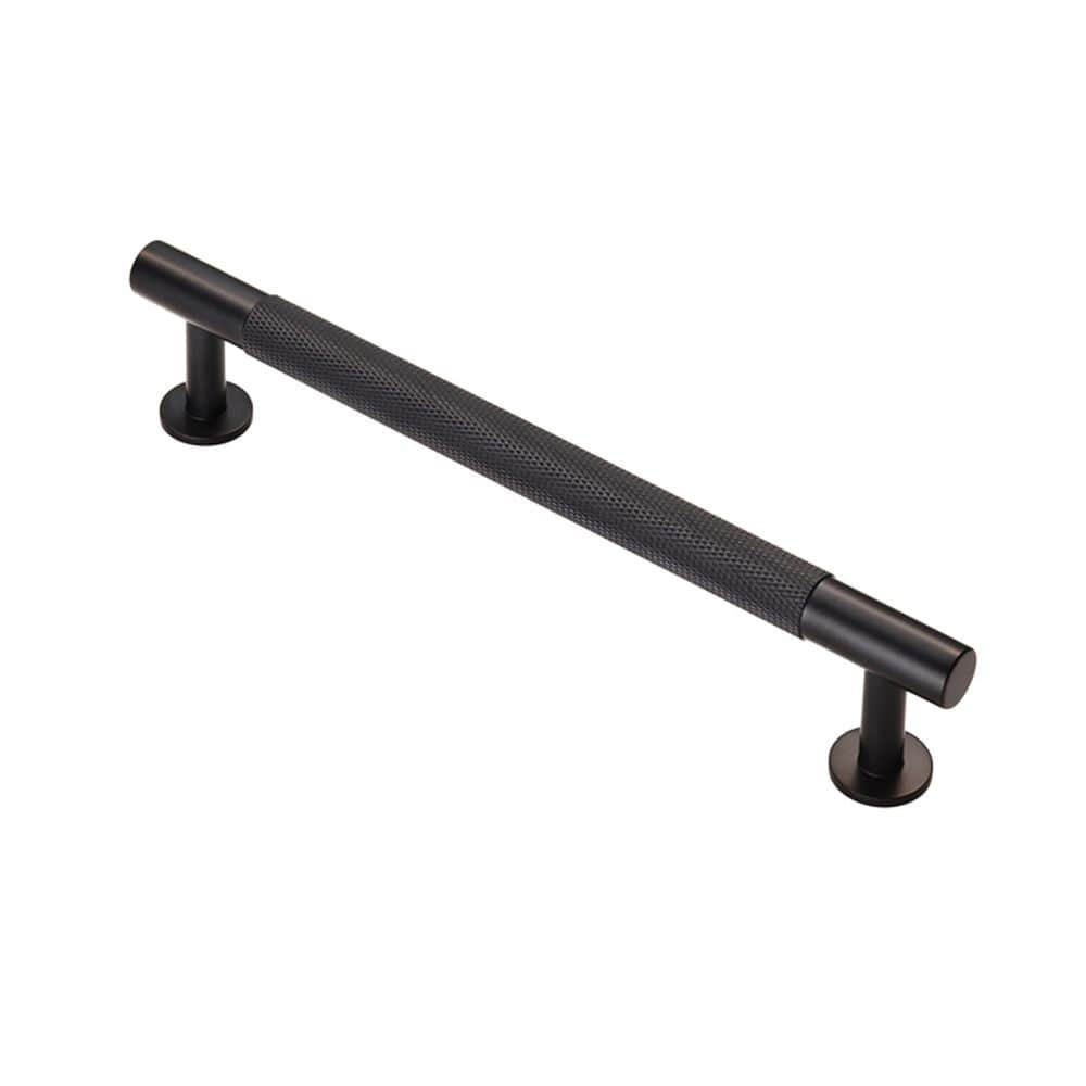 Finger Tip Design Cabinet Hardware Matt Black / Cabinet Pull Handles / 160mm c/c FTD - Knurled Pull Handle 160mm c/c - Matt Black