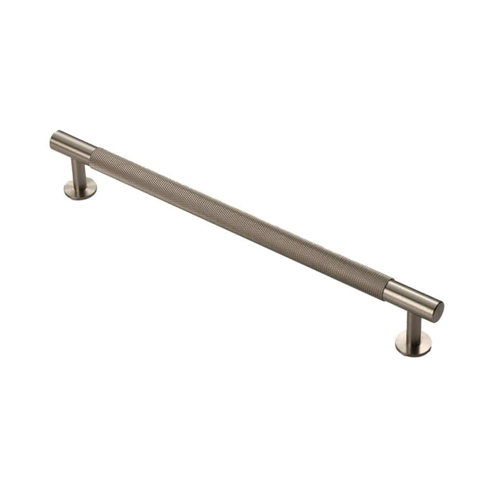 Finger Tip Design Cabinet Hardware Satin Nickel / Cabinet Pull Handles / 224mm c/c FTD - Knurled Pull Handle 224mm c/c - Satin Nickel