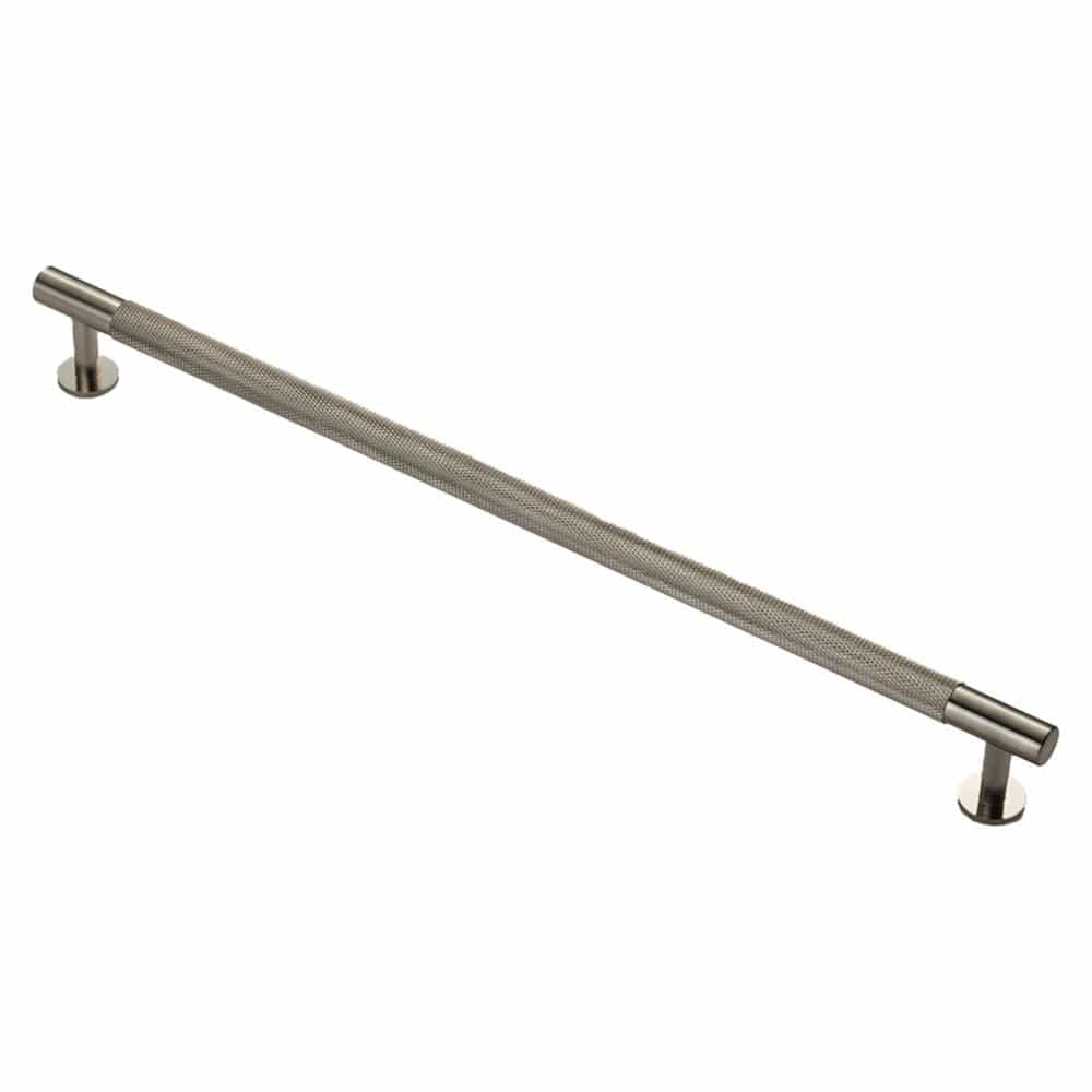Finger Tip Design Cabinet Hardware Satin Nickel / Cabinet Pull Handles / 320mm c/c FTD - Knurled Pull Handle 320mm c/c - Satin Nickel
