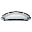 Finger Tip Design Cabinet Hardware Polished Chrome / Cabinet Cup Pulls FTD - Modern Shaker Cup Pull 96mm - Polished Chrome
