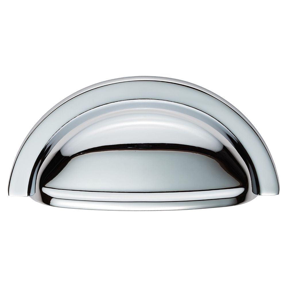 Finger Tip Design Cabinet Hardware Polished Chrome / Cabinet Cup Pulls FTD - Oxford Cup Pull 76mm - Polished Chrome