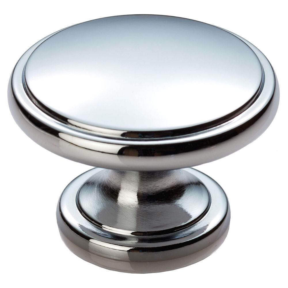 Finger Tip Design Cabinet Hardware Polished Chrome / Cabinet Knobs / 38mm Dia. FTD - Oxford Knob 38mm - Polished Chrome
