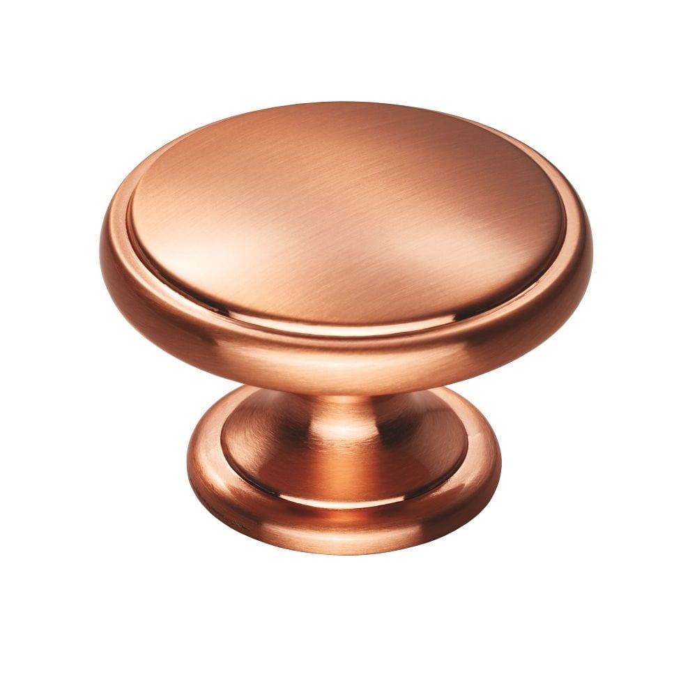 Finger Tip Design Cabinet Hardware Satin Copper / Cabinet Knobs / 38mm Dia. FTD - Oxford Knob 38mm - Satin Copper