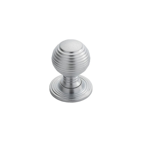 Finger Tip Design Cabinet Hardware Satin Chrome / Cabinet Knobs / 35mm Dia. FTD - Queen Anne Knob 35mm - Satin Chrome