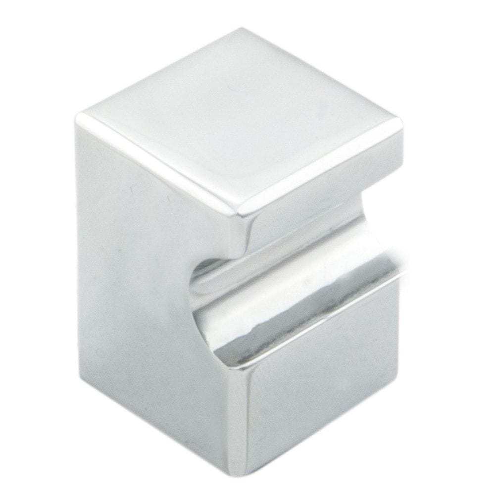 Finger Tip Design Cabinet Hardware Polished Chrome / Cabinet Knobs / 18mm Dia. FTD - Square Knob 18mm - Polished Chrome