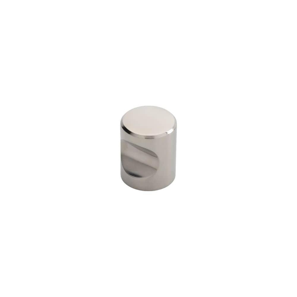 Finger Tip Design Cabinet Hardware Polished Stainless Steel / Cabinet Knobs / 25mm Dia. FTD - Stainless Steel Cylindrical Knob 25mm - Polished Stainless Steel