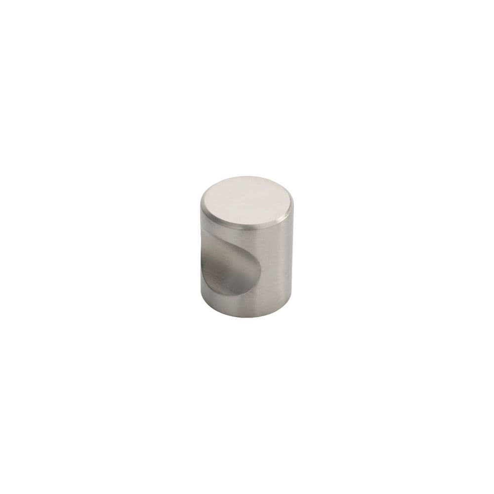 Finger Tip Design Cabinet Hardware Satin Stainless Steel / Cabinet Knobs / 25mm Dia. FTD - Stainless Steel Cylindrical Knob 25mm - Stainless Steel