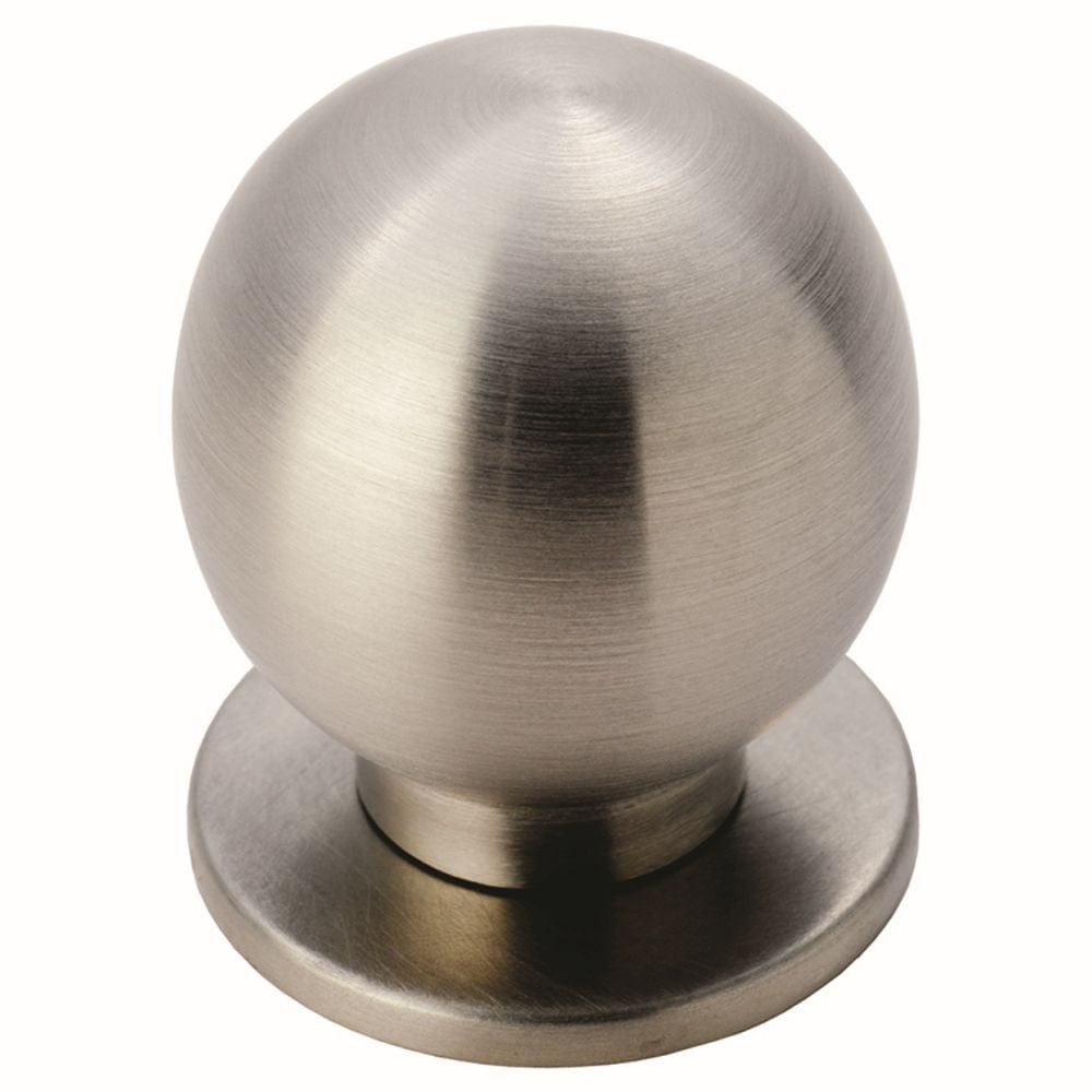 Finger Tip Design Cabinet Hardware Satin Stainless Steel / Cabinet Knobs / 25mm Dia. FTD - Stainless Steel Spherical Knob 25mm - Stainless Steel