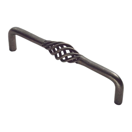Finger Tip Design Cabinet Hardware Antique Steel / Cabinet Pull Handles FTD - Steel Cage Pull Handle - Antique Steel