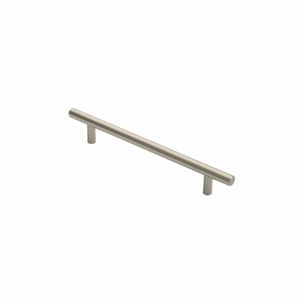 Finger Tip Design Cabinet Hardware Satin Nickel / Cabinet Pull Handles / 160mm c/c FTD - Steel T-Bar Handle 160mm - Satin Nickel
