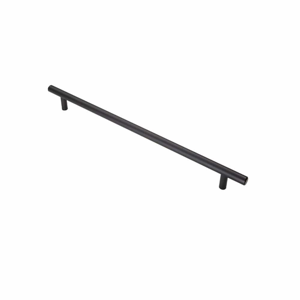 Finger Tip Design Cabinet Hardware Matt Black / Cabinet Pull Handles / 288mm c/c FTD - Steel T-Bar Handle 288mm - Matt Black