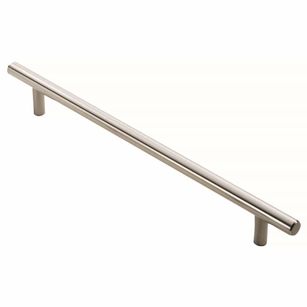 Finger Tip Design Cabinet Hardware Satin Nickel / Cabinet Pull Handles / 76mm c/c FTD - Steel T-Bar Handle 768mm - Satin Nickel