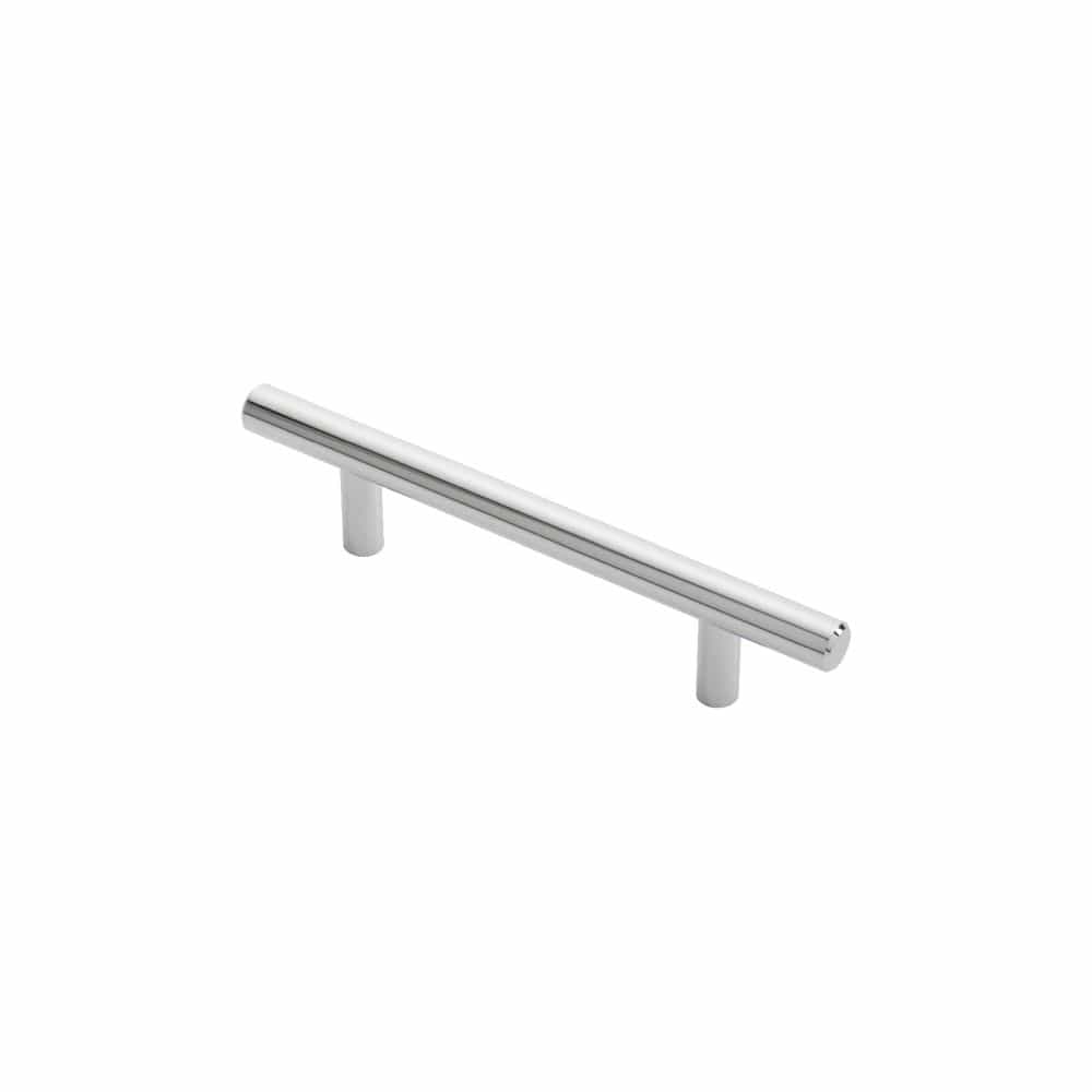 Finger Tip Design Cabinet Hardware Polished Chrome / Cabinet Pull Handles / 96mm c/c FTD - Steel T-Bar Handle 96mm - Polished Chrome