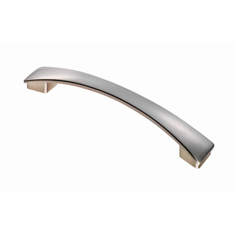 Finger Tip Design Cabinet Hardware Satin Nickel / Cabinet Pull Handles / 160mm c/c FTD - Valetta Bow Handle 160mm - Satin Nickel