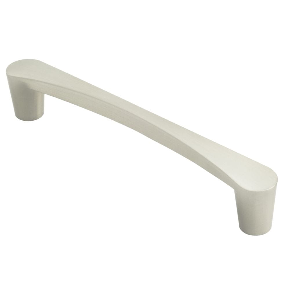 Finger Tip Design Cabinet Hardware Satin Nickel / Cabinet Pull Handles / 128mm c/c FTD - Venturi D Handle 128mm - Satin Nickel