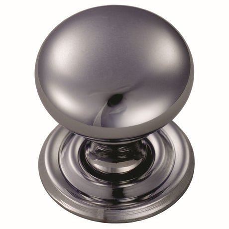 This is an image of a FTD - Hollow Victorian Knob 38mm - Polished Chrome that is availble to order from Trade Door Handles in Kendal.