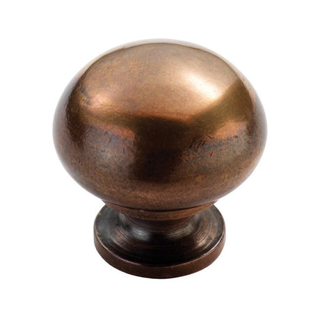 This is an image of a FTD - Solid Bronze Mushroom Knob - Bronze that is availble to order from Trade Door Handles in Kendal.