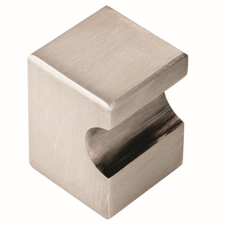 This is an image of a FTD - Square Knob 22mm - Satin Nickel that is availble to order from Trade Door Handles in Kendal.