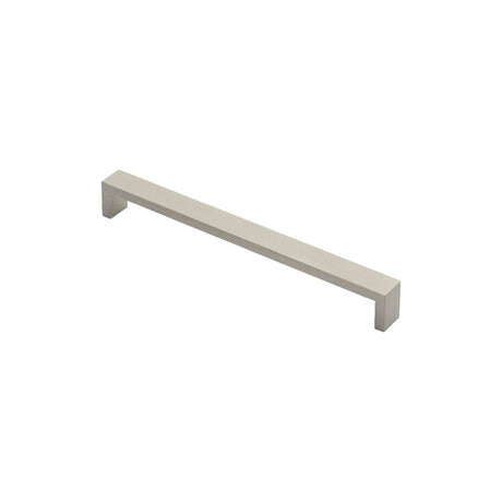 This is an image of a FTD - Rectangular Section D-Handle 224mm - Stainless Steel that is availble to order from Trade Door Handles in Kendal.