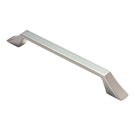 This is an image of a FTD - Halcyon Handle 160mm - Satin Nickel that is availble to order from Trade Door Handles in Kendal.