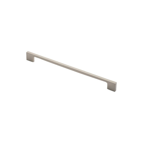 This is an image of a FTD - Slim D Handle 290mm Satin Nickel - Satin Nickel that is availble to order from Trade Door Handles in Kendal.