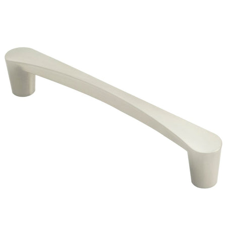 This is an image of a FTD - Venturi D Handle 160mm - Satin Nickel that is availble to order from Trade Door Handles in Kendal.
