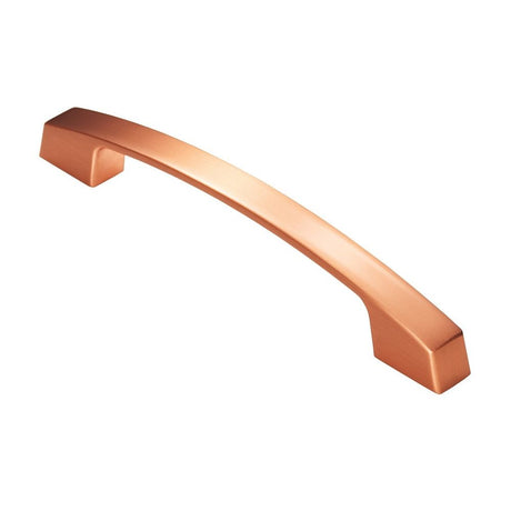 This is an image of a FTD - Bridge Handle 160mm - Satin Copper that is availble to order from Trade Door Handles in Kendal.