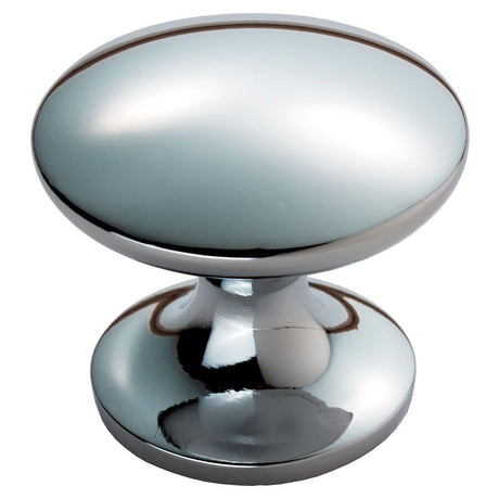 This is an image of a FTD - Silhouette Knob 30mm - Polished Chrome that is availble to order from Trade Door Handles in Kendal.