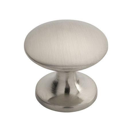 This is an image of a FTD - Silhouette Knob 30mm - Satin Nickel that is availble to order from Trade Door Handles in Kendal.