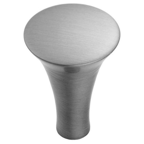 This is an image of a FTD - Trumpet Knob - Satin Nickel that is availble to order from Trade Door Handles in Kendal.