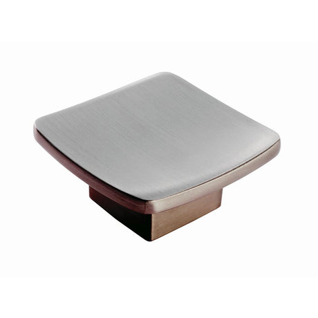 This is an image of a FTD - Novus Knob - Satin Nickel that is availble to order from Trade Door Handles in Kendal.
