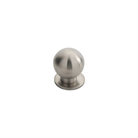 This is an image of a FTD - Stainless Steel Spherical Knob 30mm - Stainless Steel that is availble to order from Trade Door Handles in Kendal.