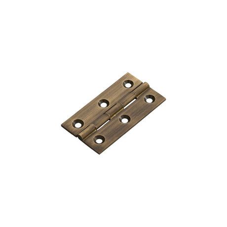 This is an image of a FTD - 64 x 35mm Cabinet Hinge - Antique Brass that is availble to order from Trade Door Handles in Kendal.