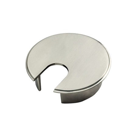 This is an image of a FTD - Heavy Pattern Cable Tidy - Satin Nickel that is availble to order from Trade Door Handles in Kendal.