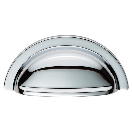 This is an image of a FTD - Oxford Cup Pull 76mm - Polished Chrome that is availble to order from Trade Door Handles in Kendal.