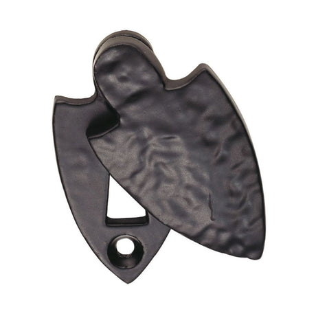 This is an image of a Ludlow - Shield Covered Escutcheon - Black Antique that is availble to order from Trade Door Handles in Kendal.