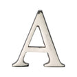 Heritage Brass Door Furniture Polished Nickel / Letters / A Heritage Brass - Alphabet A Pin Fix 51mm (2") Polished Nickel Finish