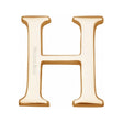 Heritage Brass Door Furniture Polished Brass / Letters / H Heritage Brass - Alphabet H Pin Fix 51mm (2") Polished Brass Finish