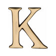 Heritage Brass Door Furniture Polished Brass / Letters / K Heritage Brass - Alphabet K Pin Fix 51mm (2") Polished Brass Finish