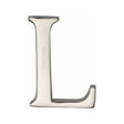Heritage Brass Door Furniture Polished Nickel / Letters / L Heritage Brass - Alphabet L Pin Fix 51mm (2") Polished Nickel Finish