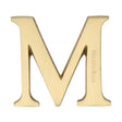 Heritage Brass Door Furniture Satin Brass / Letters / M Heritage Brass - Alphabet M Pin Fix 51mm (2") Satin Brass Finish