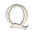 Heritage Brass Door Furniture Polished Nickel / Letters / Q Heritage Brass - Alphabet Q Pin Fix 51mm (2") Polished Nickel Finish
