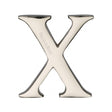 Heritage Brass Door Furniture Polished Nickel / Letters / X Heritage Brass - Alphabet X Pin Fix 51mm (2") Polished Nickel Finish