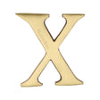 Heritage Brass Door Furniture Satin Brass / Letters / X Heritage Brass - Alphabet X Pin Fix 51mm (2") Satin Brass Finish